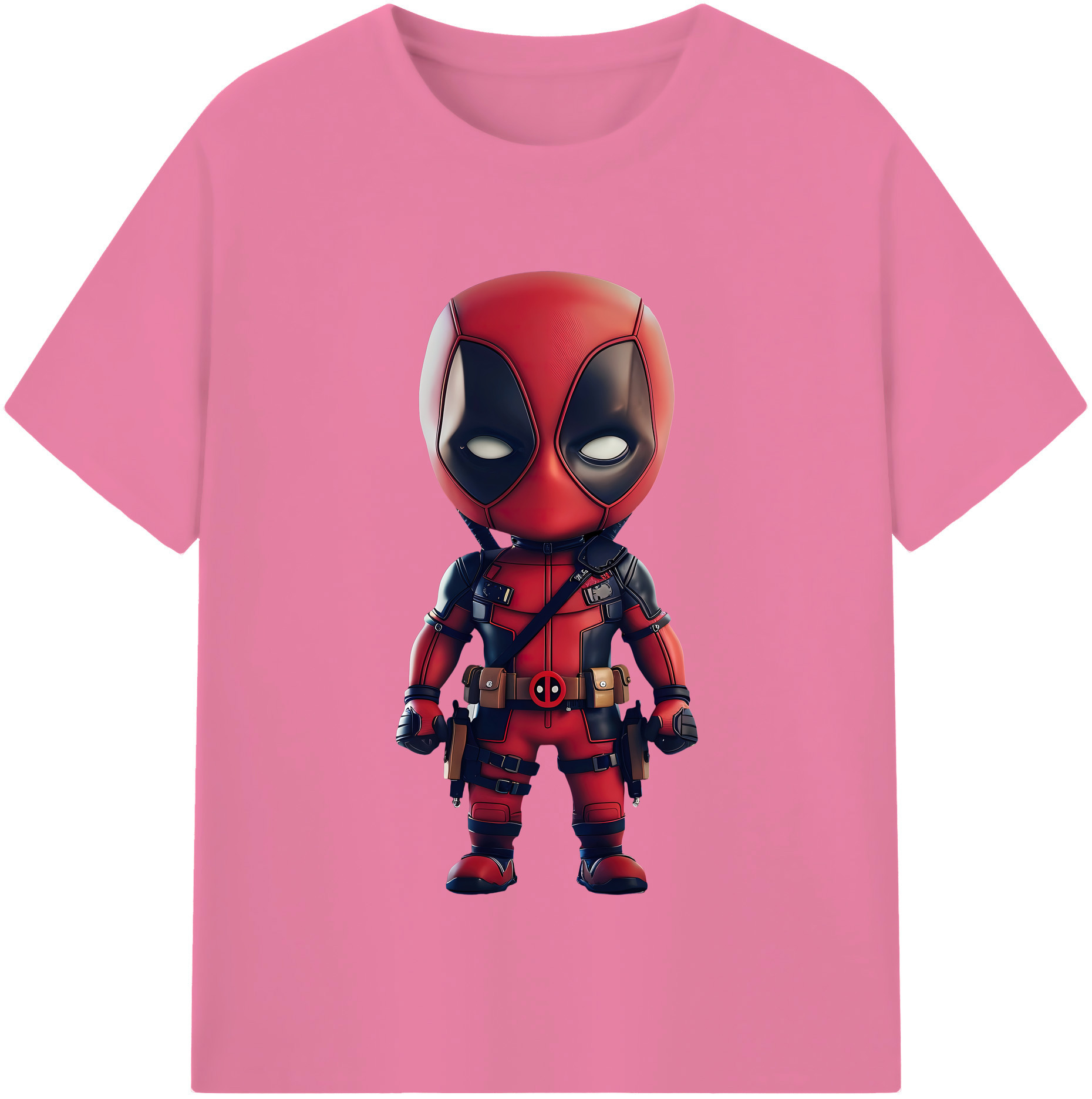 （画像用） Deadpool デッドプール 綿100％半袖Tシャツ（フロントプリント）